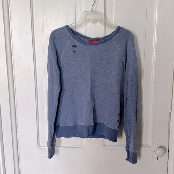 n : PHILANTHROPY, distressed casual, women’s sweat shirt, size Small - Picture 1 of 4